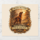 Ierse Setter Bier Etiket (Enkel label)