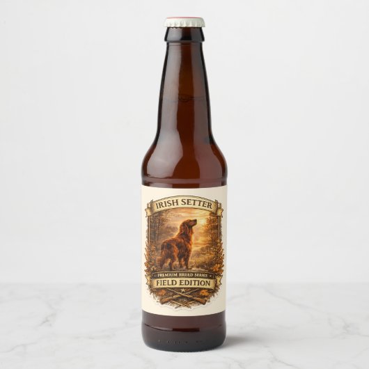 Ierse Setter Bier Etiket (Voorkant)