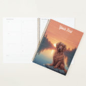 Ierse Setter bij het meer Planner (Display)