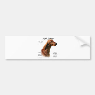 Ierse Setter Geschiedenis Ontwerp Bumpersticker