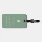 Ierse Setter Hond Bagage Label (Achterkant horizontaal)