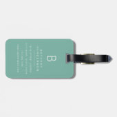 Ierse Setter Hond Bagage Label (Achterkant horizontaal)