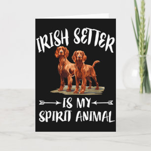 Ierse Setter Hond Is Mijn Geestdier Kaart