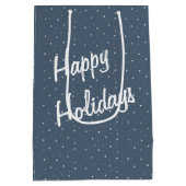 Ierse Setter in de winter Bossen Medium Cadeauzakje (Achterkant)