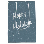 Ierse Setter in het Snowy Forest Medium Cadeauzakje (Achterkant)