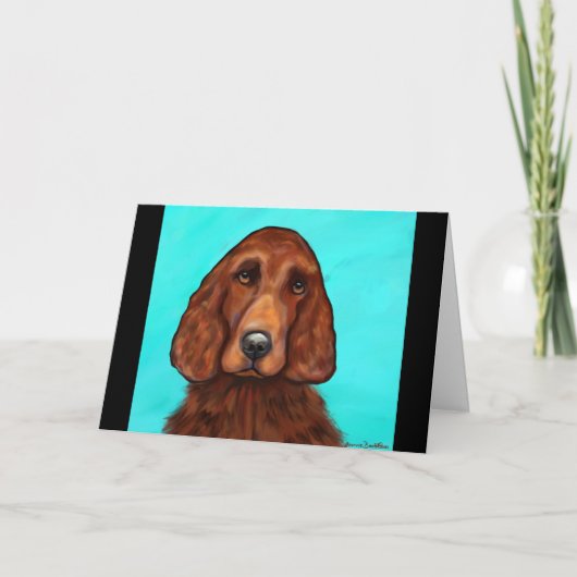 Ierse Setter Kaart (Voorkant)