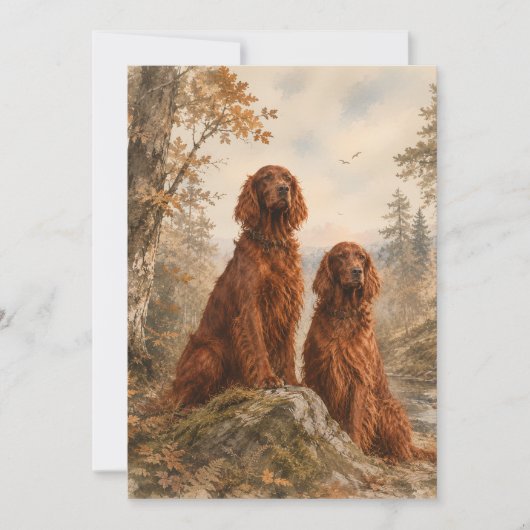 Ierse Setter Kaart (Voorkant)