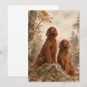 Ierse Setter Kaart (Voorkant / Achterkant)