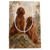 Ierse Setter Medium Cadeauzakje (Voorkant)