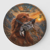 Ierse Setter met Chukar Patrijs ,Kunst