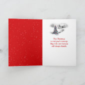 Ierse setter met kerst Pet Kaart (Binnen)