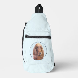 Ierse Setter Schilderij Rode Mooie Originele Honde Sling Bag