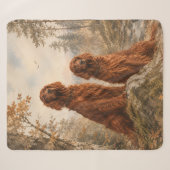 Ierse Setter Sherpa Deken (Voorkant (horizontaal))