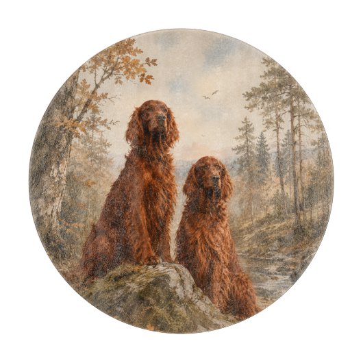 Ierse Setter Snijplank (Voorkant)