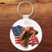 Ierse setter vlag sleutelhanger (Voorkant)