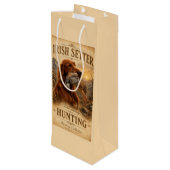 Ierse Setter Wijn Cadeautas (Achterkant Gekanteld)