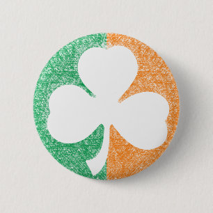 Ierse Shamrock aangepaste knop Ronde Button 5,7 Cm