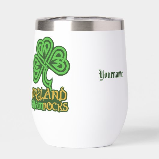 Ierse Shamrock aangepaste naam (Achterkant)