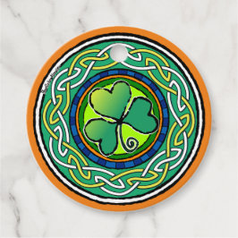 Ierse shamrock bedankjes labels