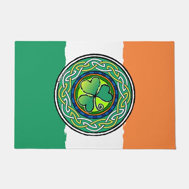 Ierse shamrock deurmat (Voorkant)