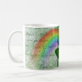Ierse Shamrock en Rainbow in Rain Koffiemok (Links)