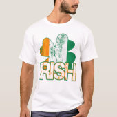 Ierse Shamrock Flag T-Shirts (nood) (Voorkant)