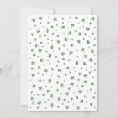 Ierse Shamrock Flamingo St. Patrick's Day Feestje Kaart (Achterkant)