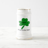 Ierse Shamrock-Gezegden passen uw familienaam aan Bierpul (Center)