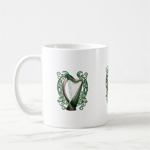 Ierse Shamrock Harp Koffiemok