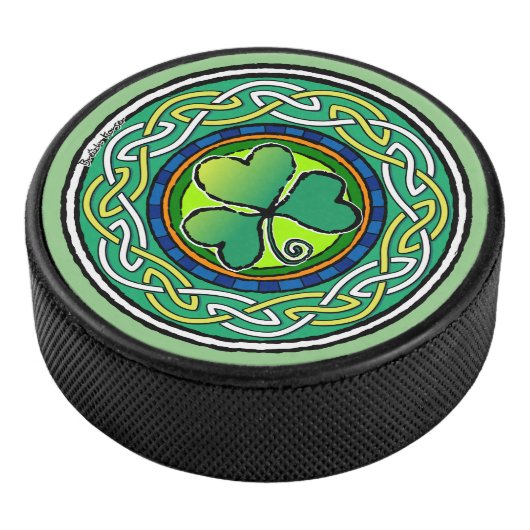 Ierse shamrock hockey puck (3/4)