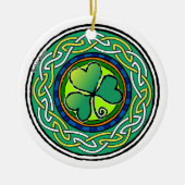 Ierse shamrock keramisch ornament (Voorkant)