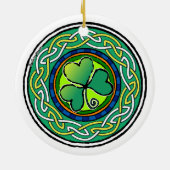 Ierse shamrock keramisch ornament (Achterkant)