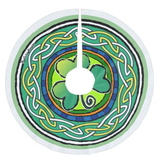 Ierse shamrock kerstboom rok (Voorkant)