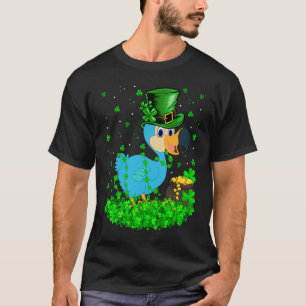 Ierse Shamrock Leprechaun Dodo Vogel St Patrick's T-shirt