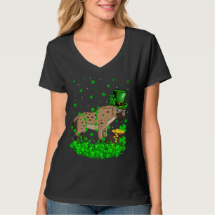Ierse Shamrock Leprechaun Hyena St. Patrick's Dag T-shirt