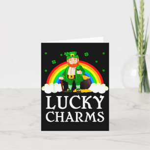 Ierse Shamrock Leprechaun St. Patrick's Day Geluk Kaart