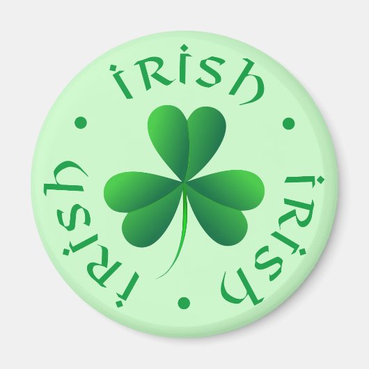 Ierse Shamrock Magnet Magneet (Voorkant)