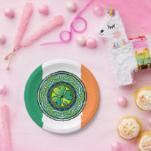 Ierse shamrock papieren bordje (Feest)