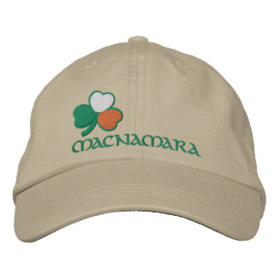 Ierse Shamrock Persoonlijk Geborduurde Pet