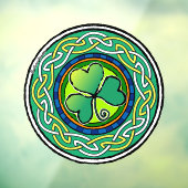 Ierse shamrock raamsticker (Vel 3)