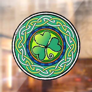 Ierse shamrock raamsticker