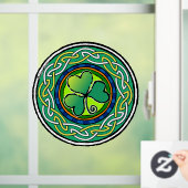 Ierse shamrock raamsticker (Huis)