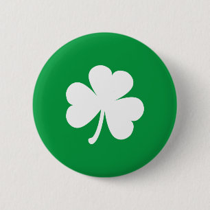 Ierse Shamrock Ronde Button 5,7 Cm