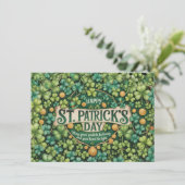 Ierse Shamrock Viering Design (Staand voorkant)