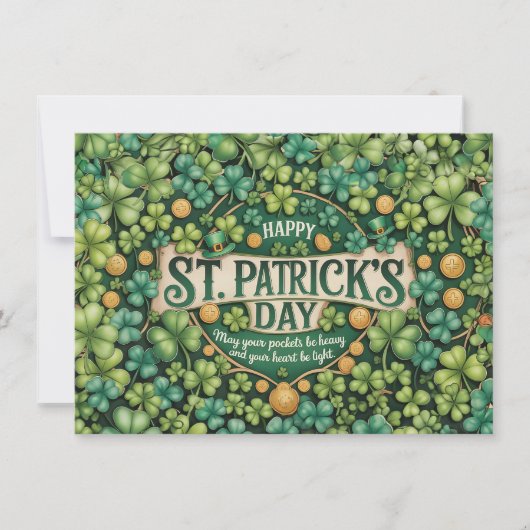 Ierse Shamrock Viering Design (Voorkant)