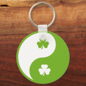 ierse shamrock ying and yang sleutelhanger (Voorkant)