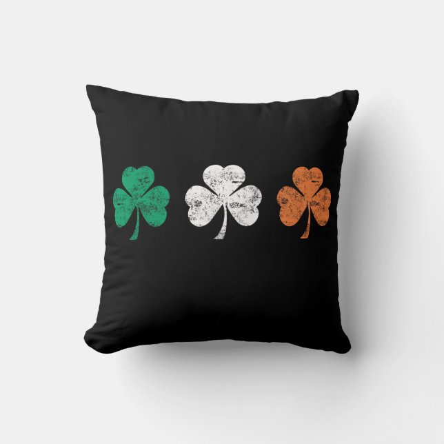 Ierse Shamrocks Kussen (Voorkant)