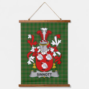 Ierse Sinnott of Synnott Wapen Familiewapen Hangend Wandkleed