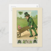  Ierse Sint Patrick's Day Feestdagenkaart (Voorkant / Achterkant)