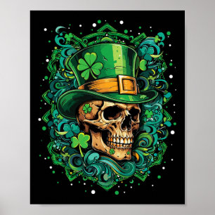 Ierse Sint-Patricksdag Paddy Shamrock Dia De Lo Poster